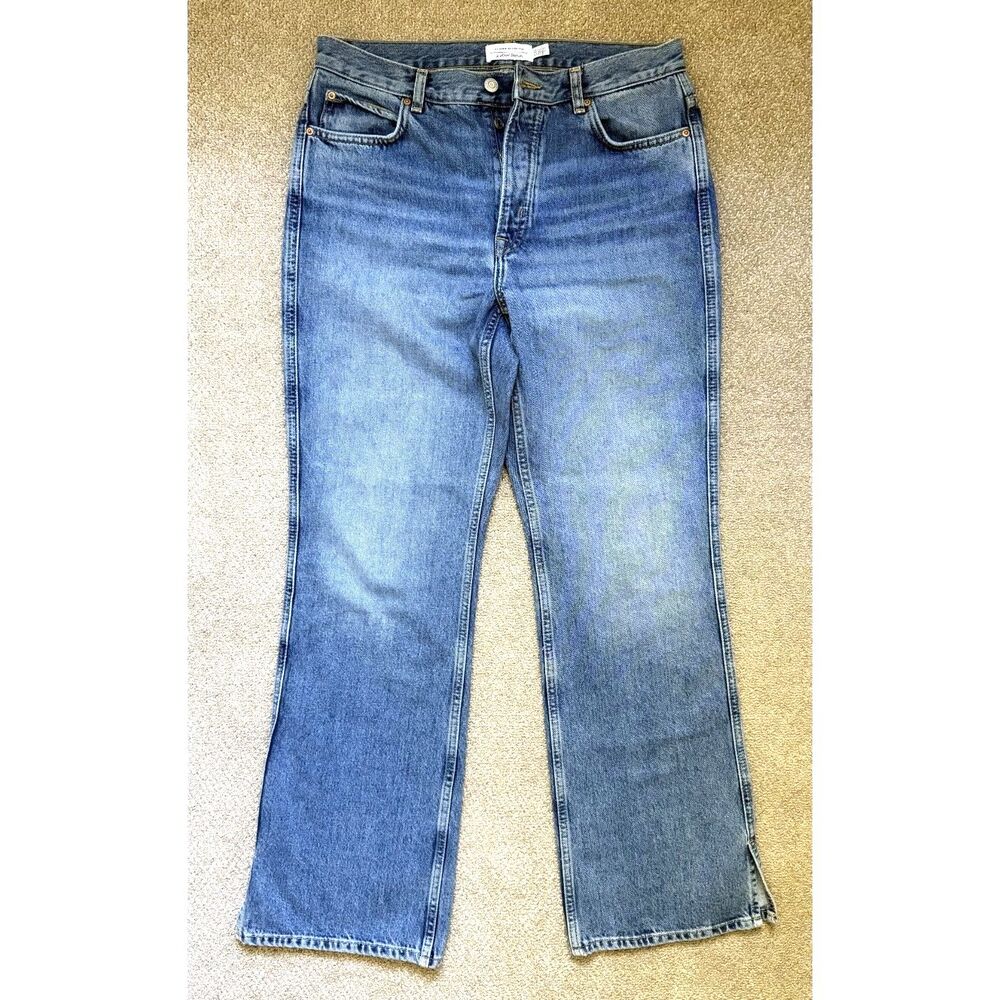 &Other Stories Los Angeles Atelier High Rise Straight Leg Button Fly Jeans 29/32